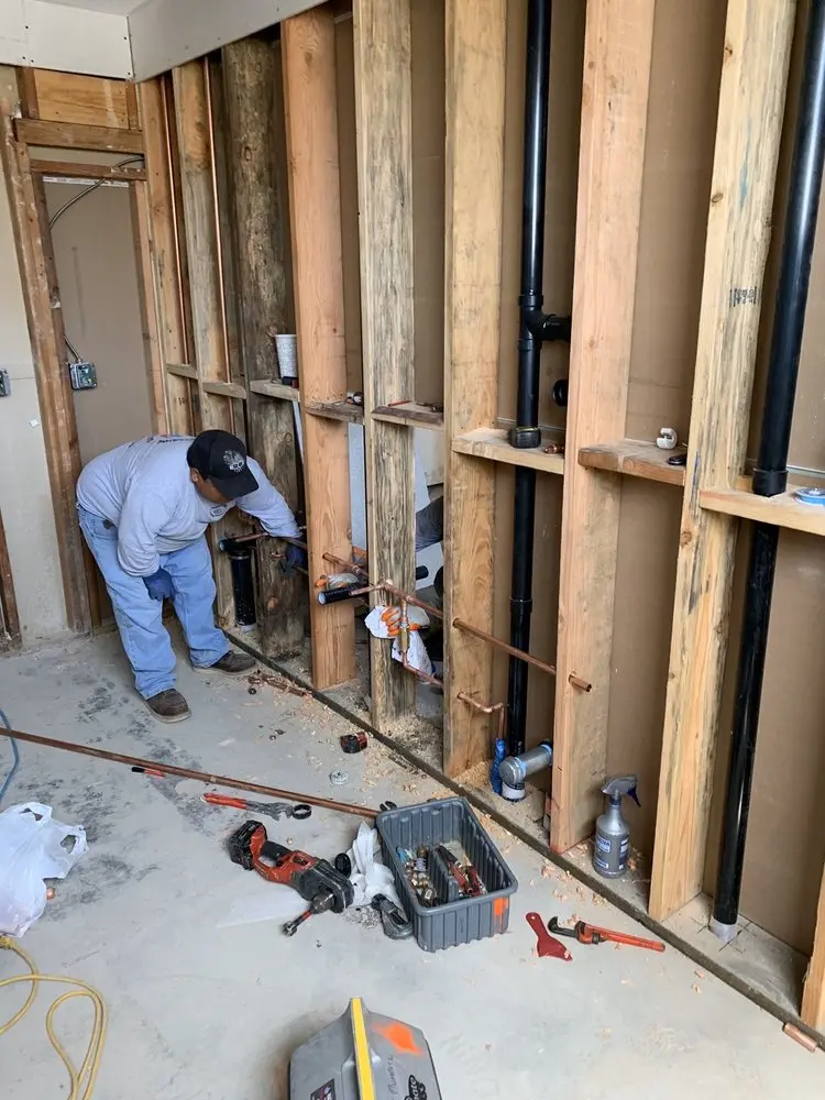 Commercial rough-in plumbing for Gas Line Repair in Coweta